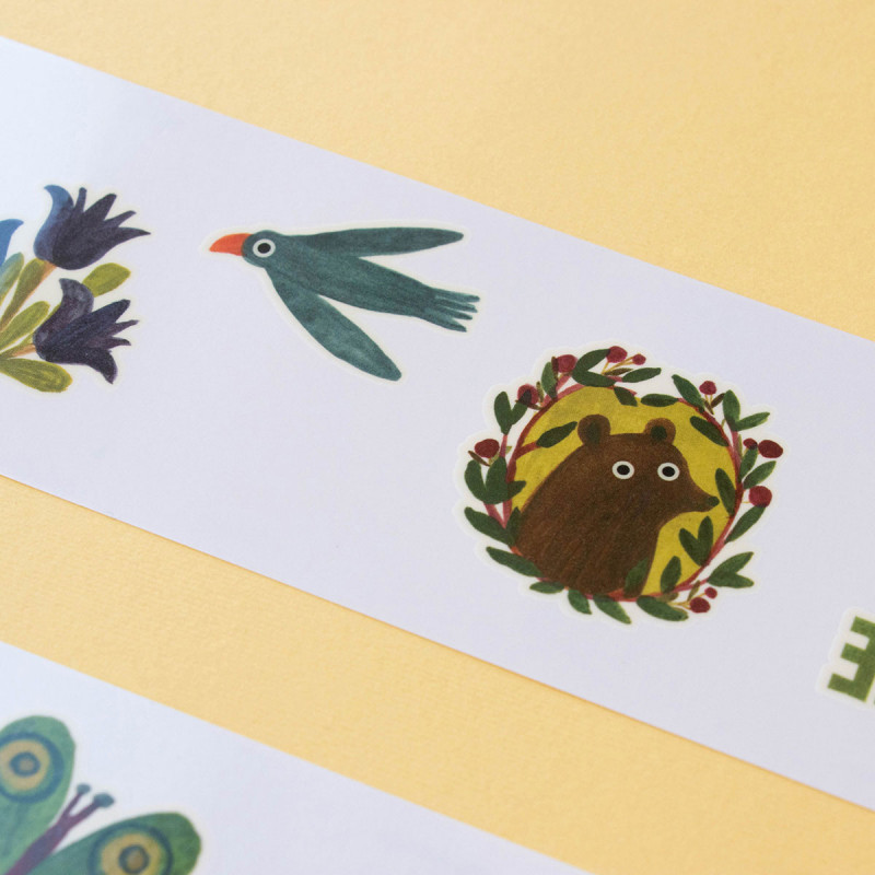 10 calcomanias infantiles de naturaleza